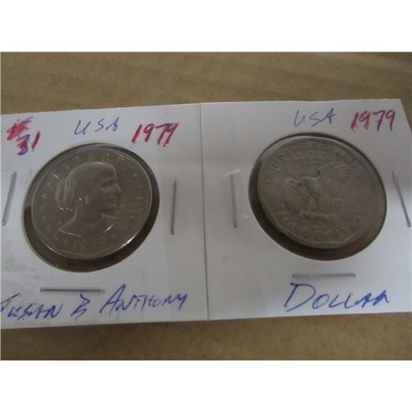2 - 1970 USA LIBERTY SUSAN B. ANTHONY DOLLARS