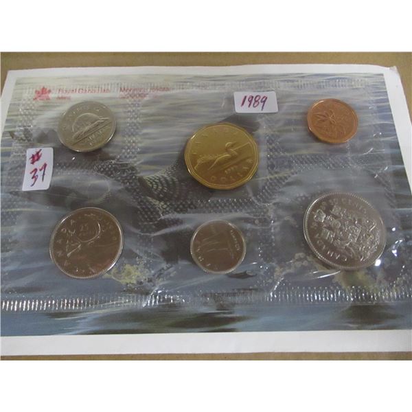1989 PROOF CANADA MINT SEALED COIN SET