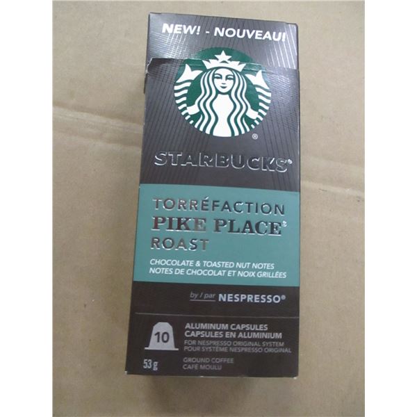 SHELF PULLS (AS IS):  STARBUCKS PIKE PLACE COFFEE CAPSULES (10) - BOX