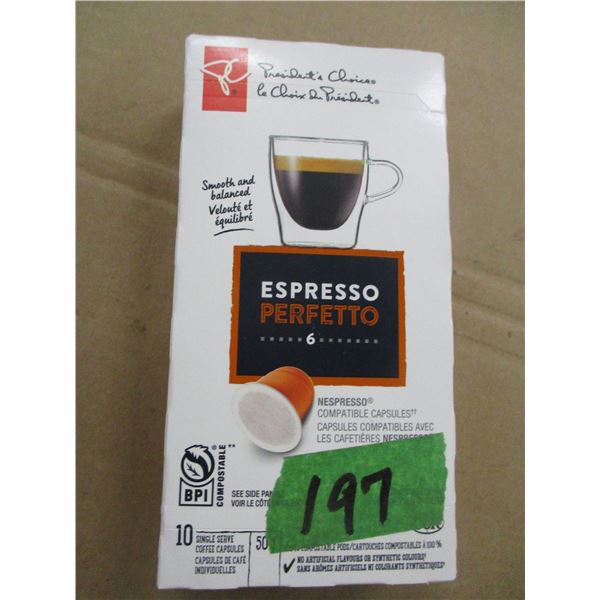 SHELF PULLS (AS IS) EXPRESSO COFFEE CAPSULES (10) BOX