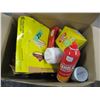 FREIGHT DAMAGE (AS IS):  BOX C/W TOILETRIES, COOKIE SPRAY, CANNED GOODS, ETC