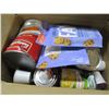 Image 1 : FREIGHT DAMAGE (AS IS):  BOX C/W CANNED GOODS, COOKIES, ETC
