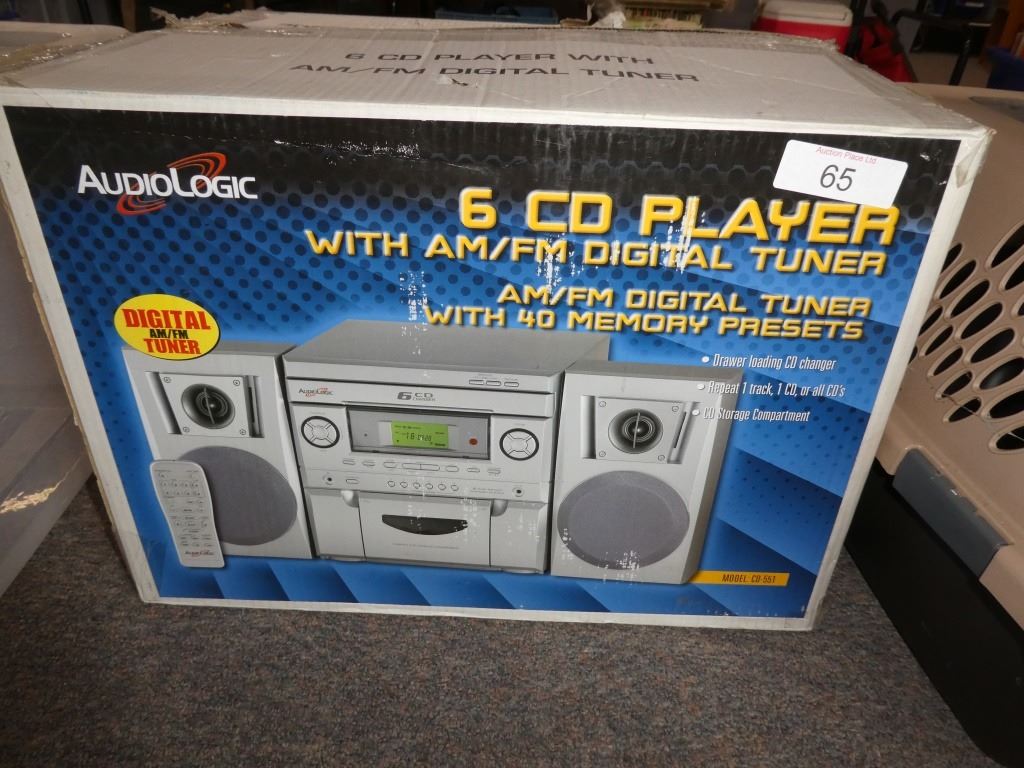 6 CD player w/ am/fm digital tuner