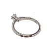 Image 3 : Tiffany & Co. Silver Diamond Solitaire Ring 4.5