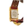 Image 6 : Hermes Red gold-Plated and Leather Medor Quartz 23mm Watch