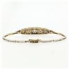 Image 5 : Antique Edwardian Handmade 18K Gold .80 ctw Rose Cut Diamond Unique Belly Bracel