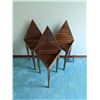 Image 2 : 3 Wood Triangle Musical Side Table - Made in Italy