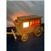 Image 2 : Wooden Stagecoach Lamp