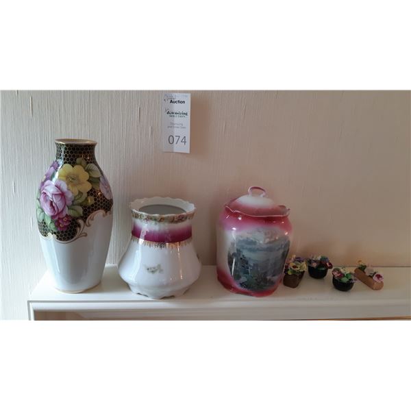 Coalport Florals, vase and more B
