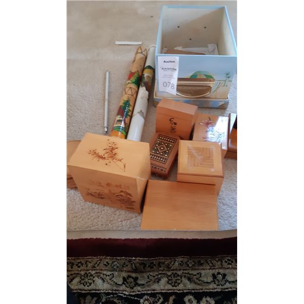Wood boxes and more A
