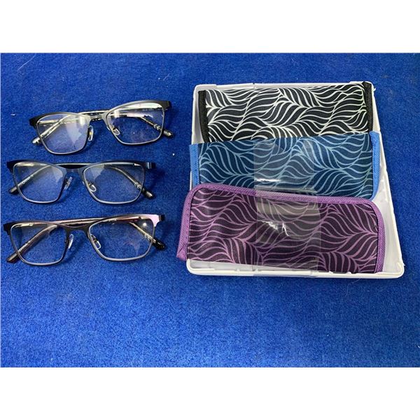 Foster Grant Lot of 3 Reader Glasses (2.00)