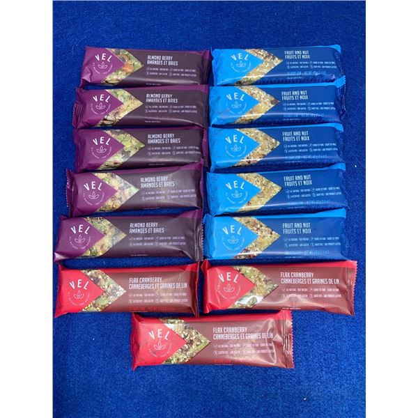 Lot of Vel All Natural Assorted Bars (13 x 40g)