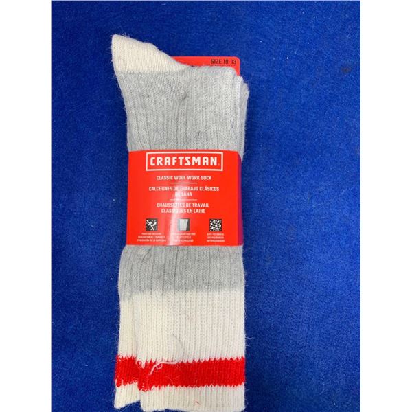 Craftsman Classic Wool Work Sock (3 x size 10-13)