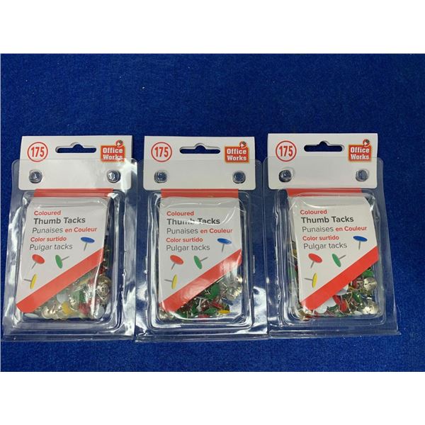 Colored Thumb Tacks (3 x 175)
