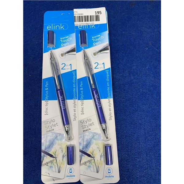 eLink Precise Touch Pen & Stylus (2ct)