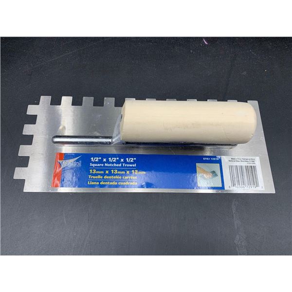 .5in x .5in ..5in Square Notched Trowel