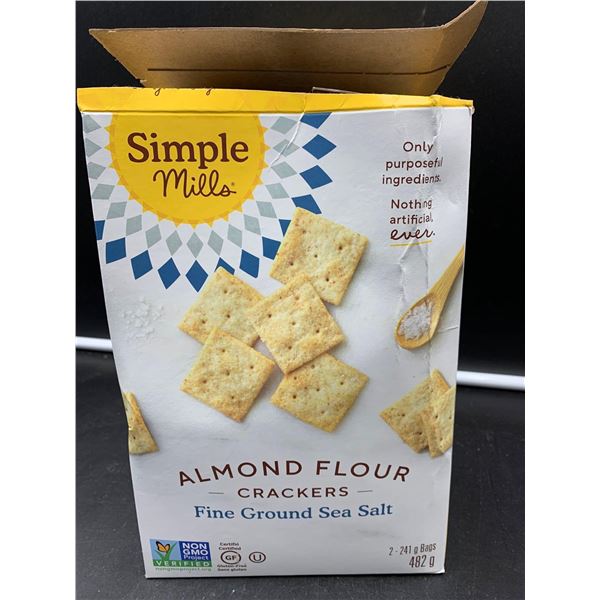 Simple Mills Almond Flour Crackers- Sea Salt (482g)