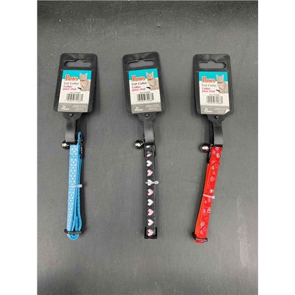 Paws Cat Collars (3ct)
