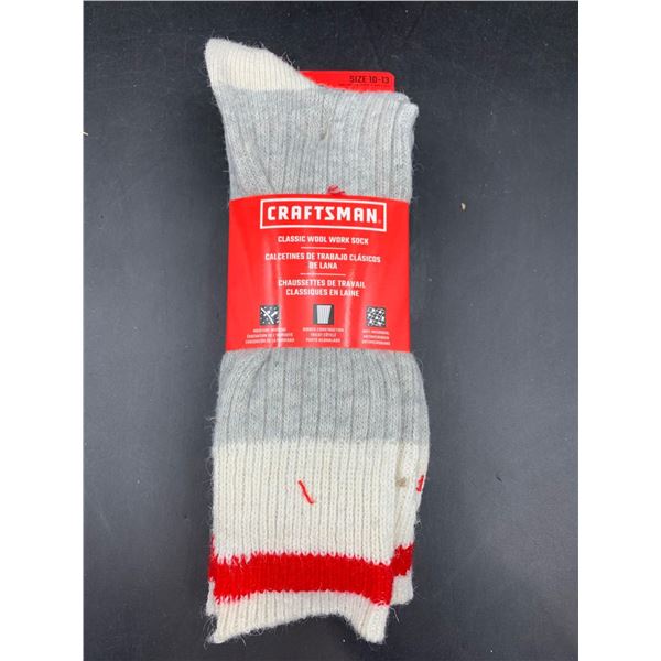 Craftsman Classic Wool Work Sock (3ct size 10-13)