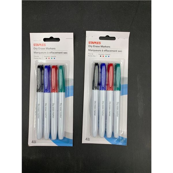 Assorted Colours Dry Erase Markers (2 x 4)