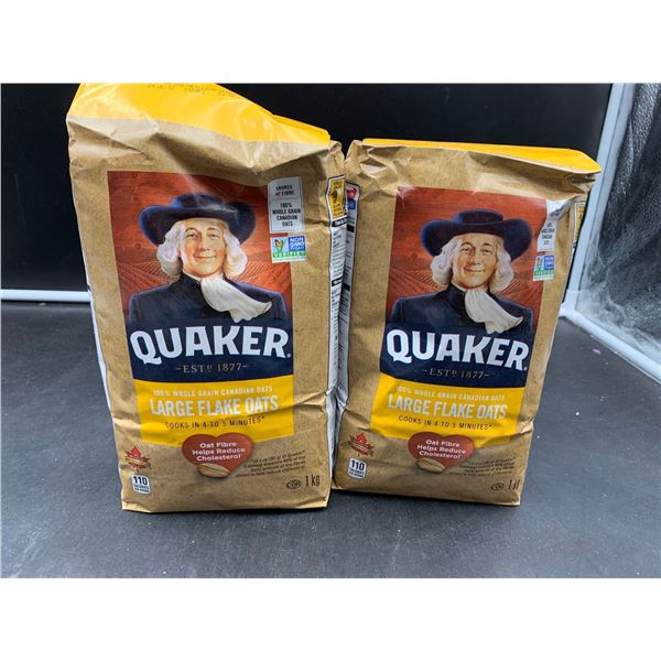 Quaker Large Flake Oats (2 x 1kg)