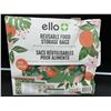 Image 1 : Ello Reusable Food Storage Bags (14 qty)