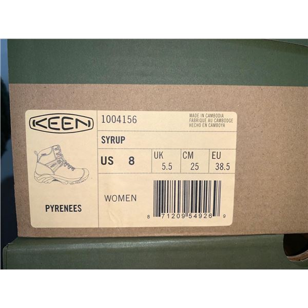 Keen Pyrenees Women's Hiking Boots Size 8 Syrup