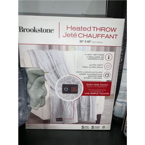 Brookstone Heated Throw 50"x60"