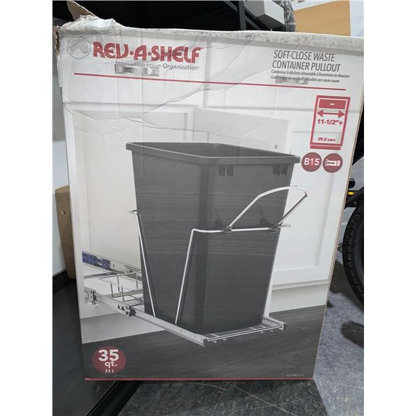 Rev-A-Shelf Spoft Close Waste Container Pullout
