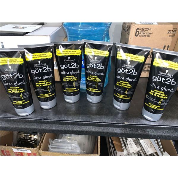 Schwarzkopf got2b Ultra Glued Styling Gel 6 x 170g