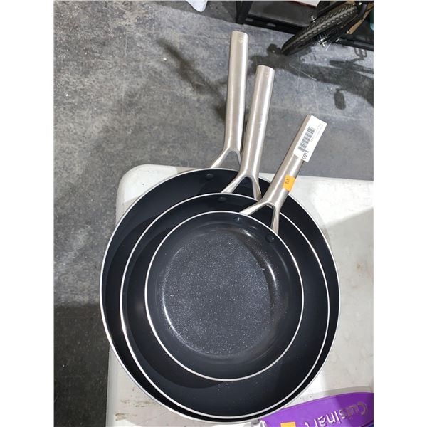 Blue Diamond  3pc Fry Pan Set