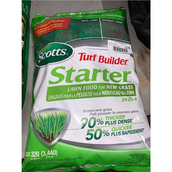 Scotts Turf Builder Starter Lawn Food- covers 320 Sq Meters 10.3 Lbs