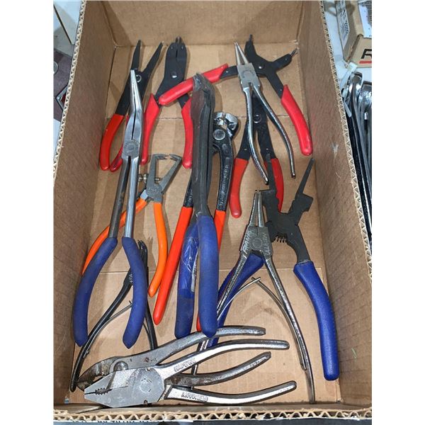 Assorted pliers
