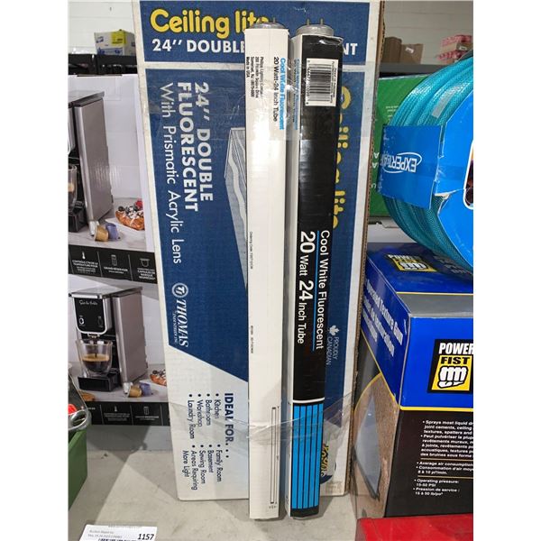 Ceiling Lights 24" Double Fluorescent w/ Prismatic Acrylic Lens