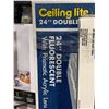 Image 2 : Ceiling Lights 24" Double Fluorescent w/ Prismatic Acrylic Lens