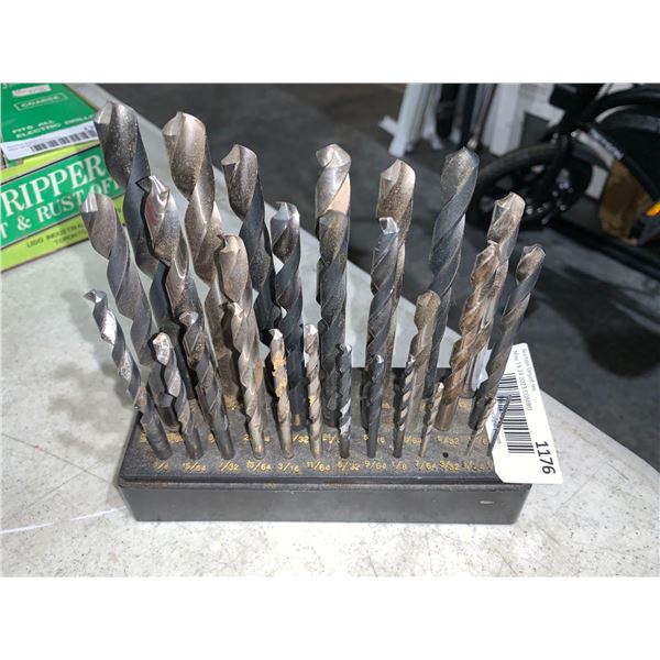 Assorted Drill Bits in Metal Case