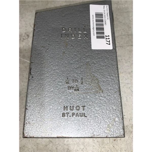 Assorted Drill Bits in Metal Case