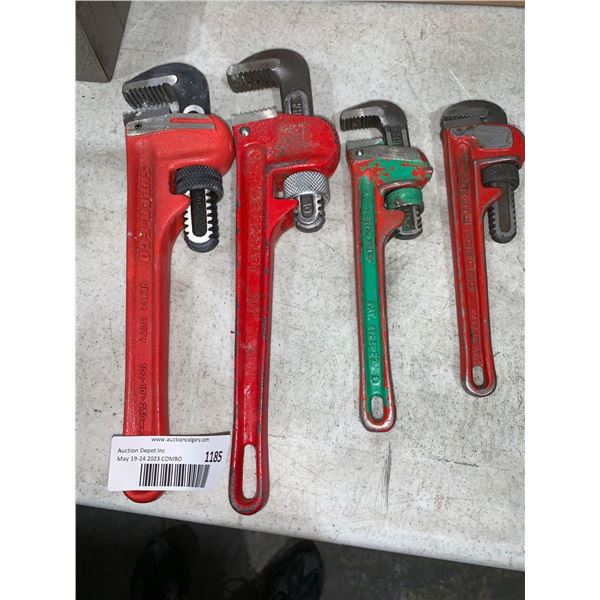 Lot of Pipe Wrenches