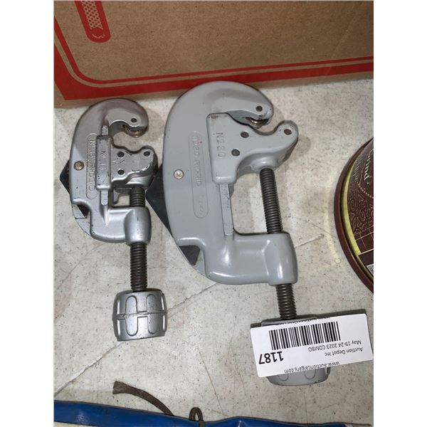 Lot of 2 Rigid Brand Pipe Cutters