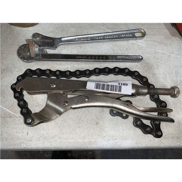 Vice Grip, Locking Chain Clamp & Rigid Tube Bender