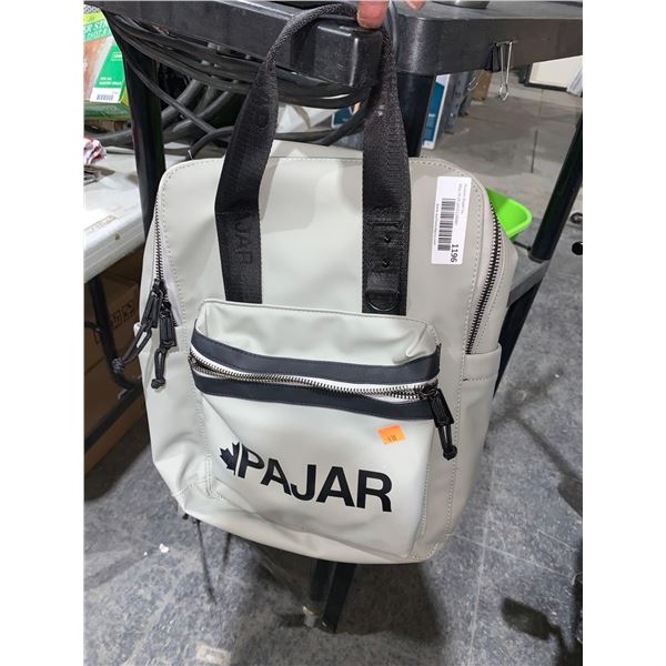 Pajar Back Pack - White with Black accent