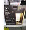 Image 1 : 4 Pack Solar Post Accent Lights