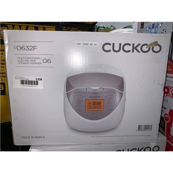 Cuckoo 6-cup Multifunctional Electric Rice Cooker and Warmer