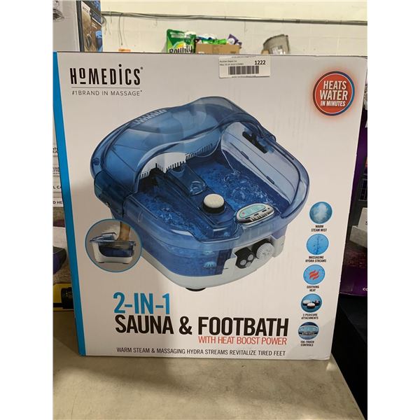 Homedics 2-in1 Sauna & Footbath