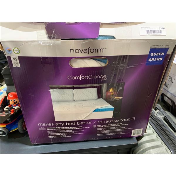 Nova Form Queen Size Memory Foam Mattress Topper