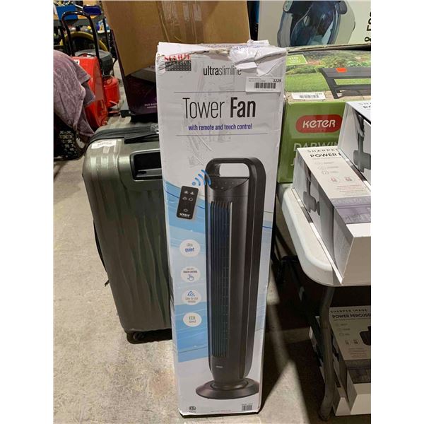 Seville Classics Ultra Slimline Tower Fan w/ Remote & Touch Control