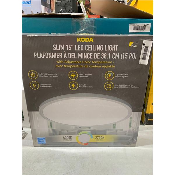 Koda Flushmount 15" Slim LED Light