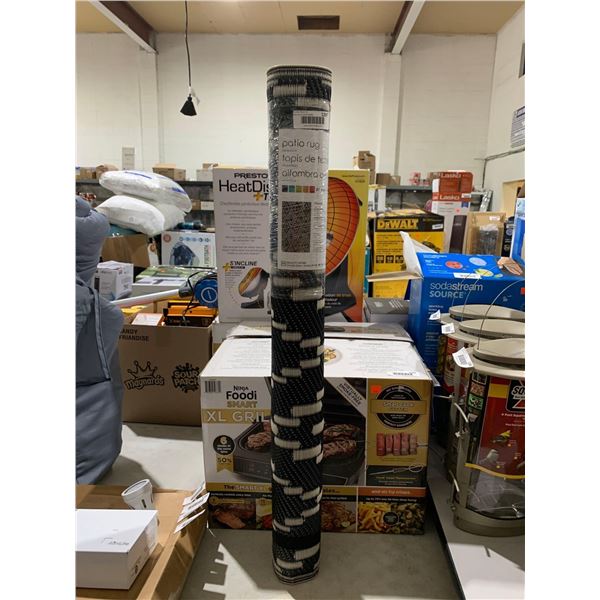 Patio Rug Black & White 3x5'