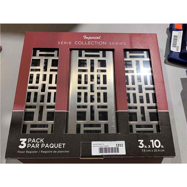 Imperial Collection 3 Pack Vent Covers 3x10"