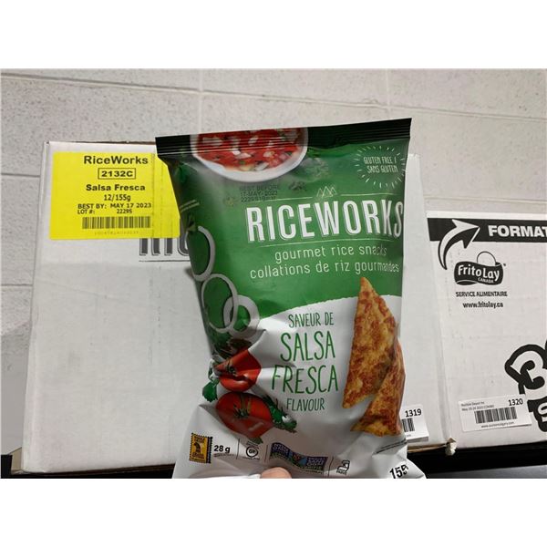 Riceworks Salsa Flavor Gourmet Rice Snacks 12x155g